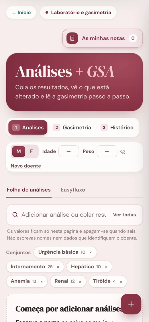 Análises + GSA